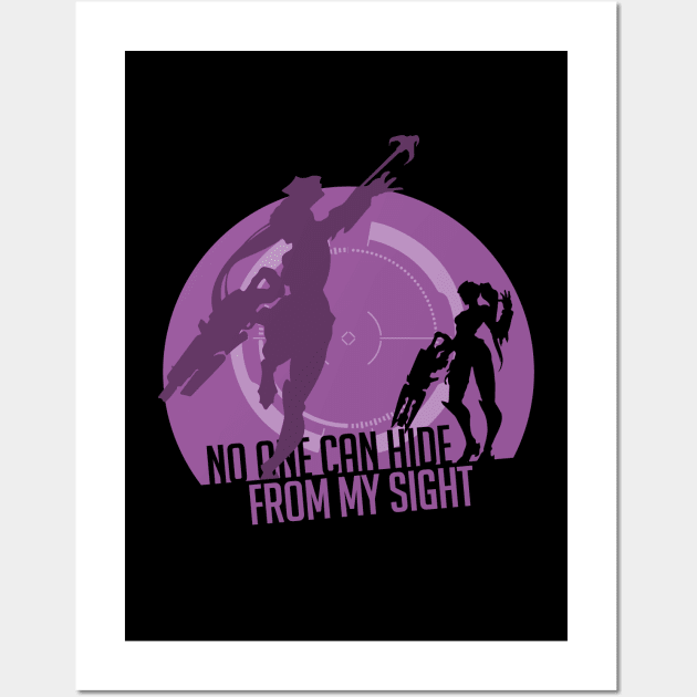 Overwatch - Widowmaker - Infra Sight Wall Art by alcateiaart